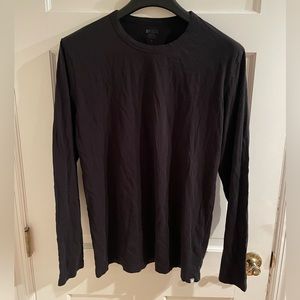 Men's FIGS Seamless Super Soft Underscrub Black Long Sleeve Size Medium
